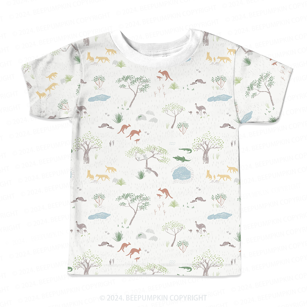 Forest Animal Paradise All Over Print Kids Tees 