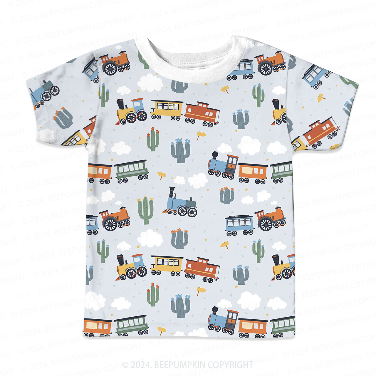 Cactus And Four Wheeler All Over Print Kids Tees