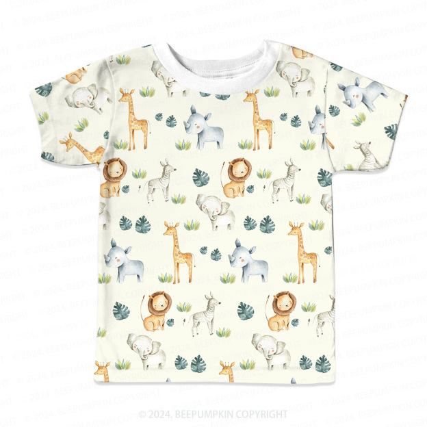 Wildlife Habitat All Over Print Kids Tees 