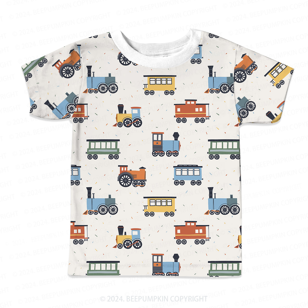 Colorful Retro Car All Over Print Kids Tees