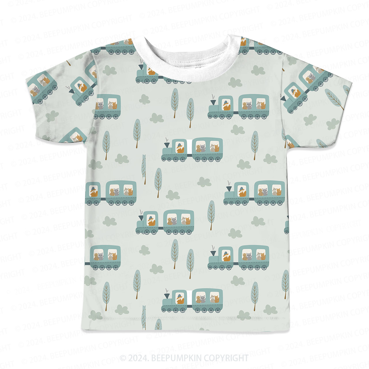 Forest Sightseeing Car All Over Print Kids Tees 