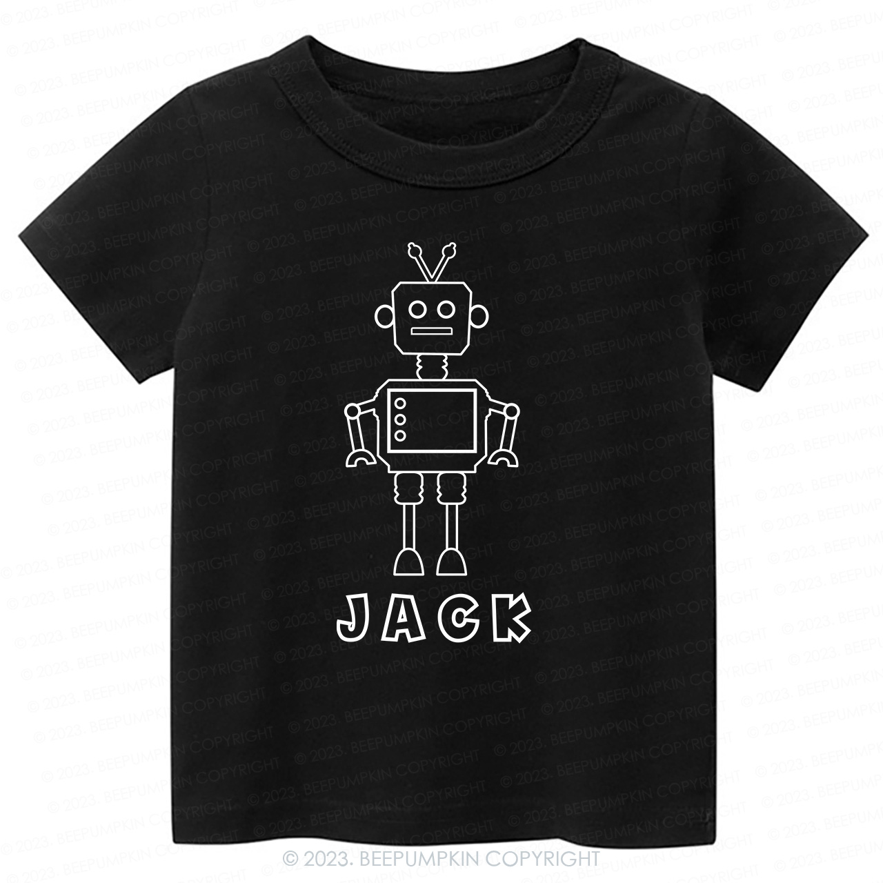 Personalized Robot coloring Kids Shirt