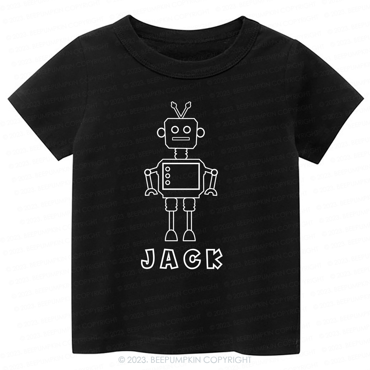 Personalized Robot coloring Kids Shirt