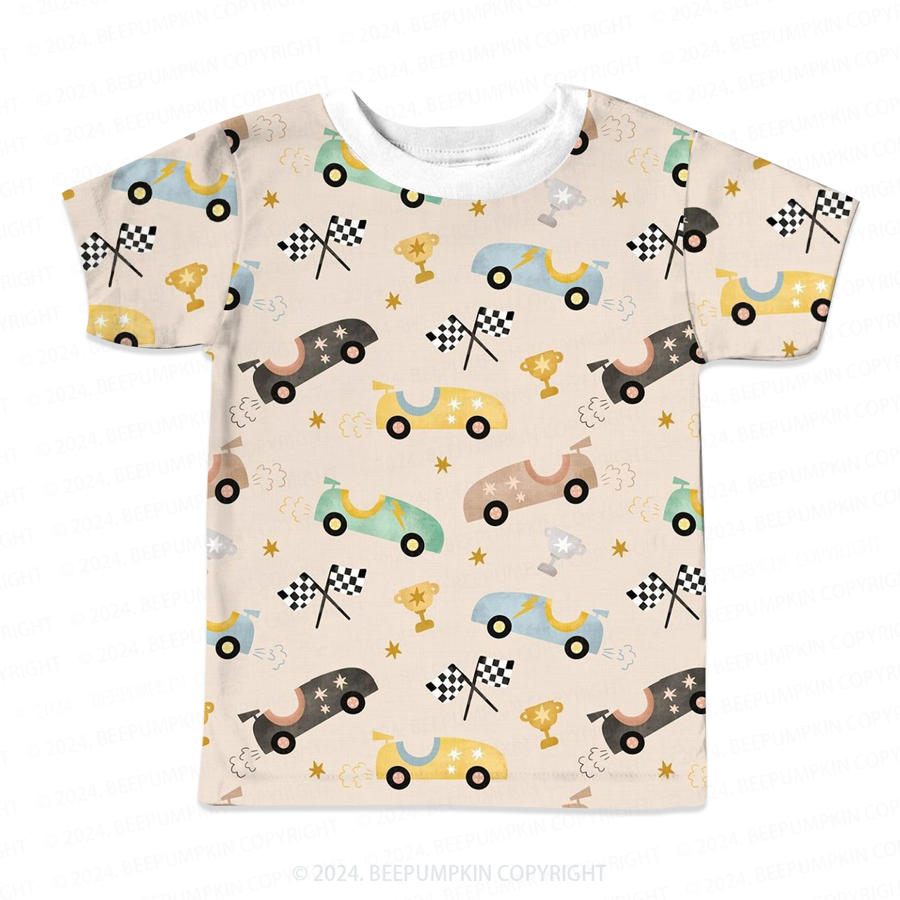 Race Car Competition All Over Print Kids Tees