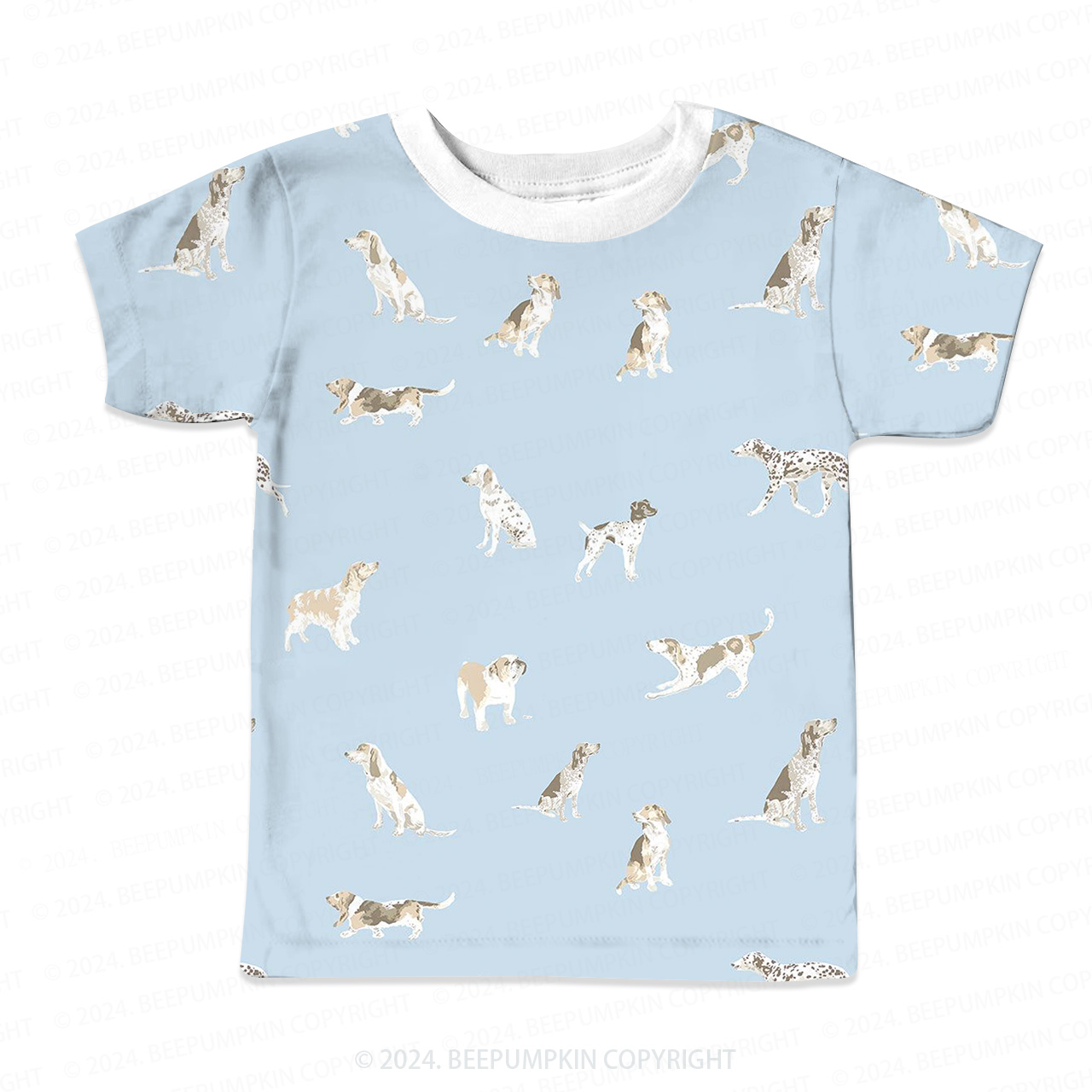 Walking Dalmatian All Over Print Kids Tees 