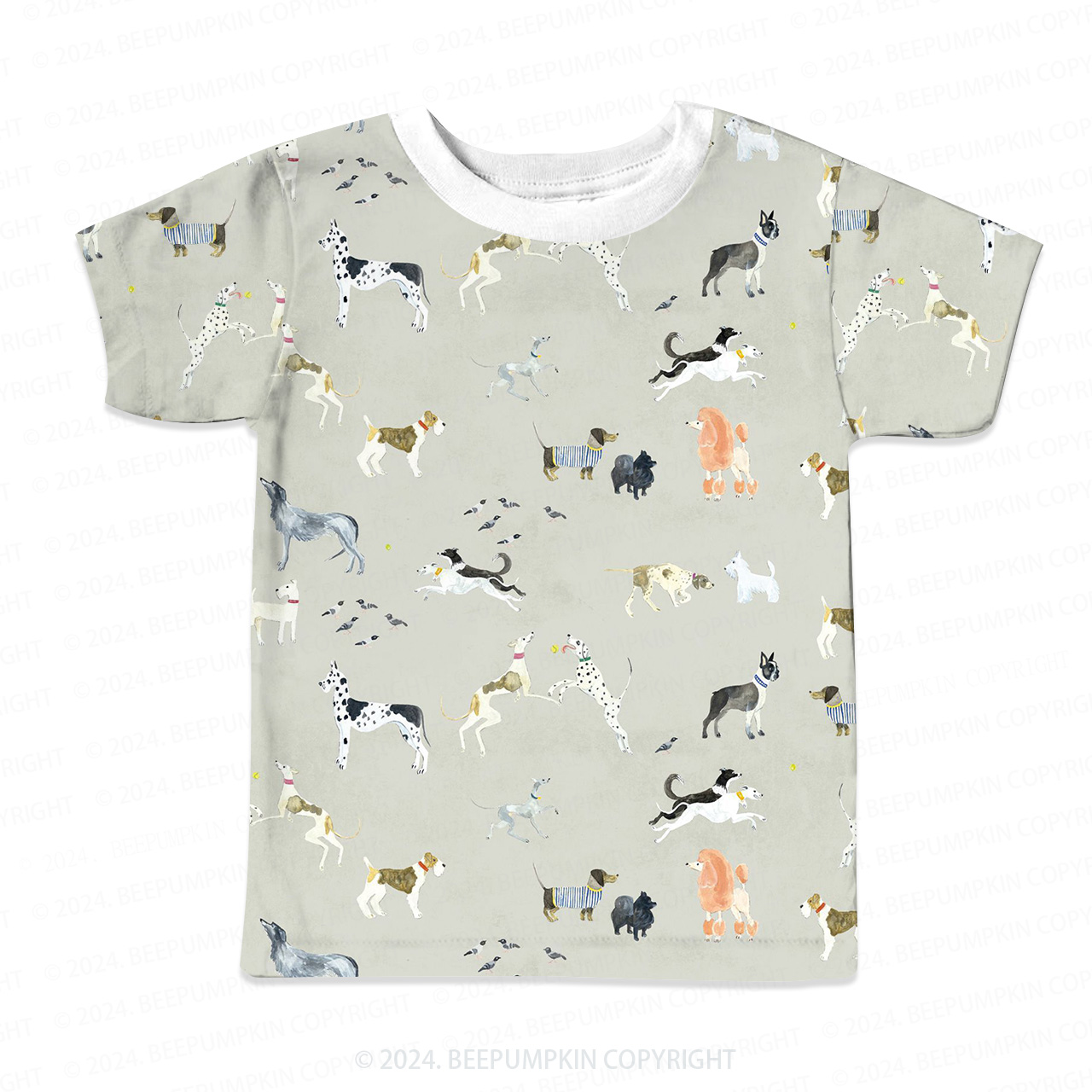 Dog Entertainment City All Over Print Kids Tees