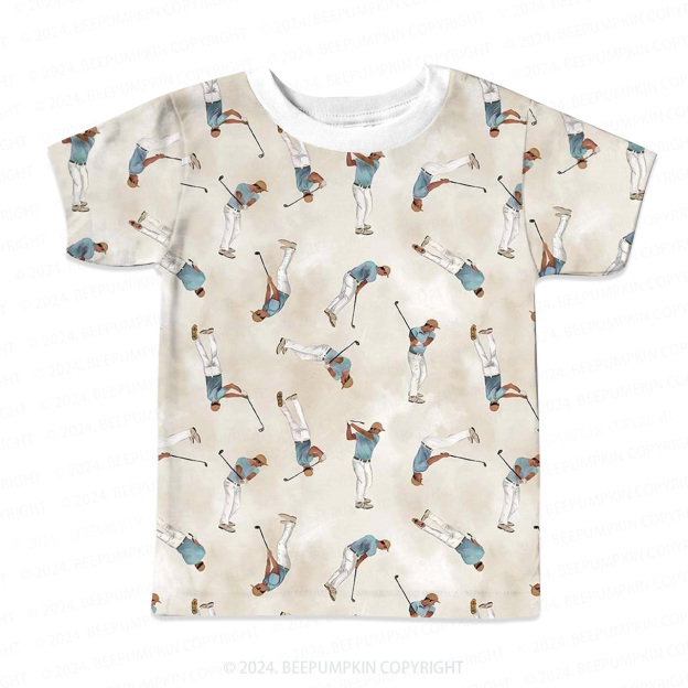 Golf Enthusiast All Over Print Kids Tees