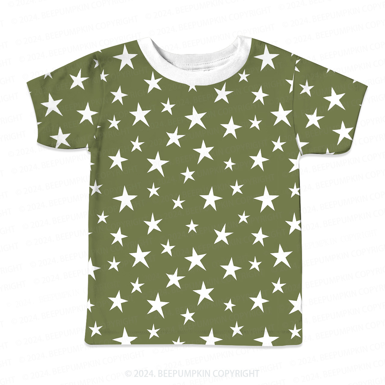 Five Pointed Star All Over Print Kids Tees Sale-Beepumpkin™