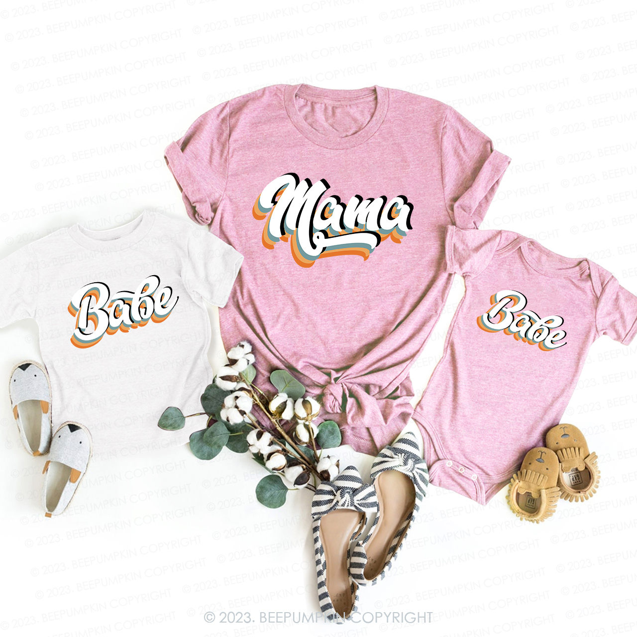 Personalized Matching Mama and Babe Bodysuit & Shirts