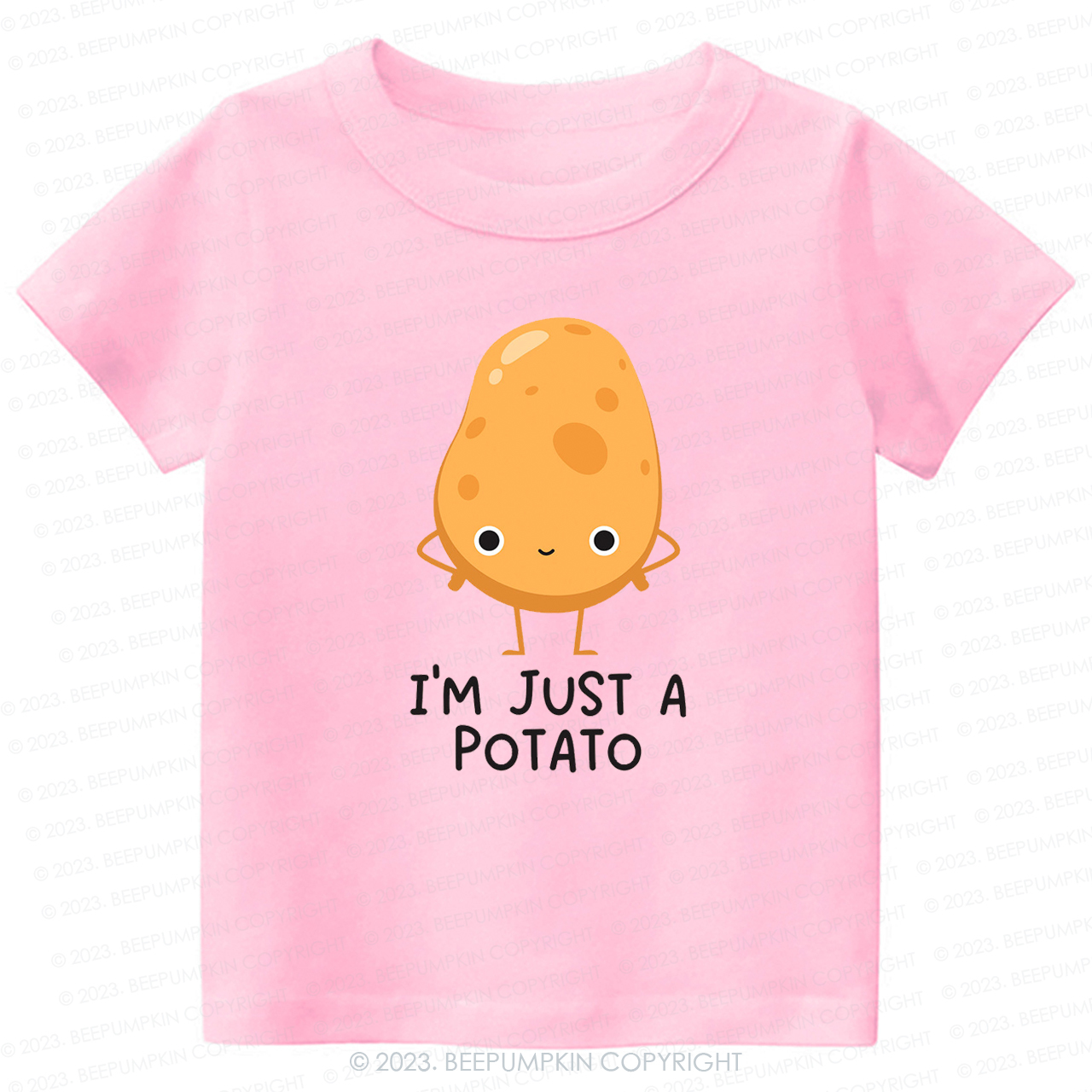 I'm Just A Potato Natural Kids Shirt