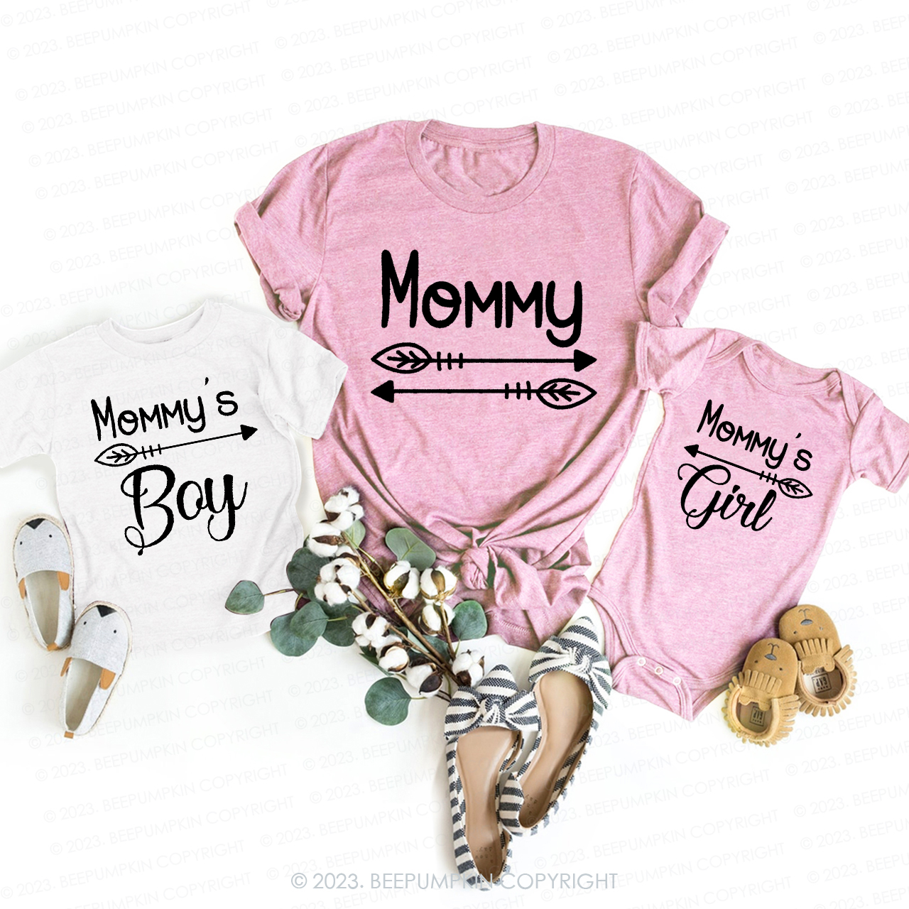 Mommy's Boy And Girl T-Shirts For Mom&Me