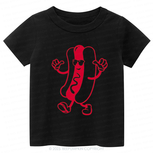 Cool Hot Dog Graphic Kids Shirt