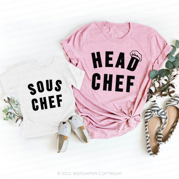 Head Chef Sous Chef T-Shirts For Mom&Me
