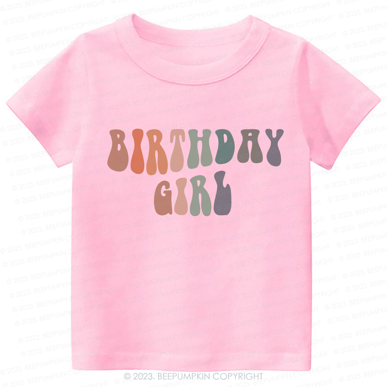 Birthday Girl  Cute Retro Kids Shirt