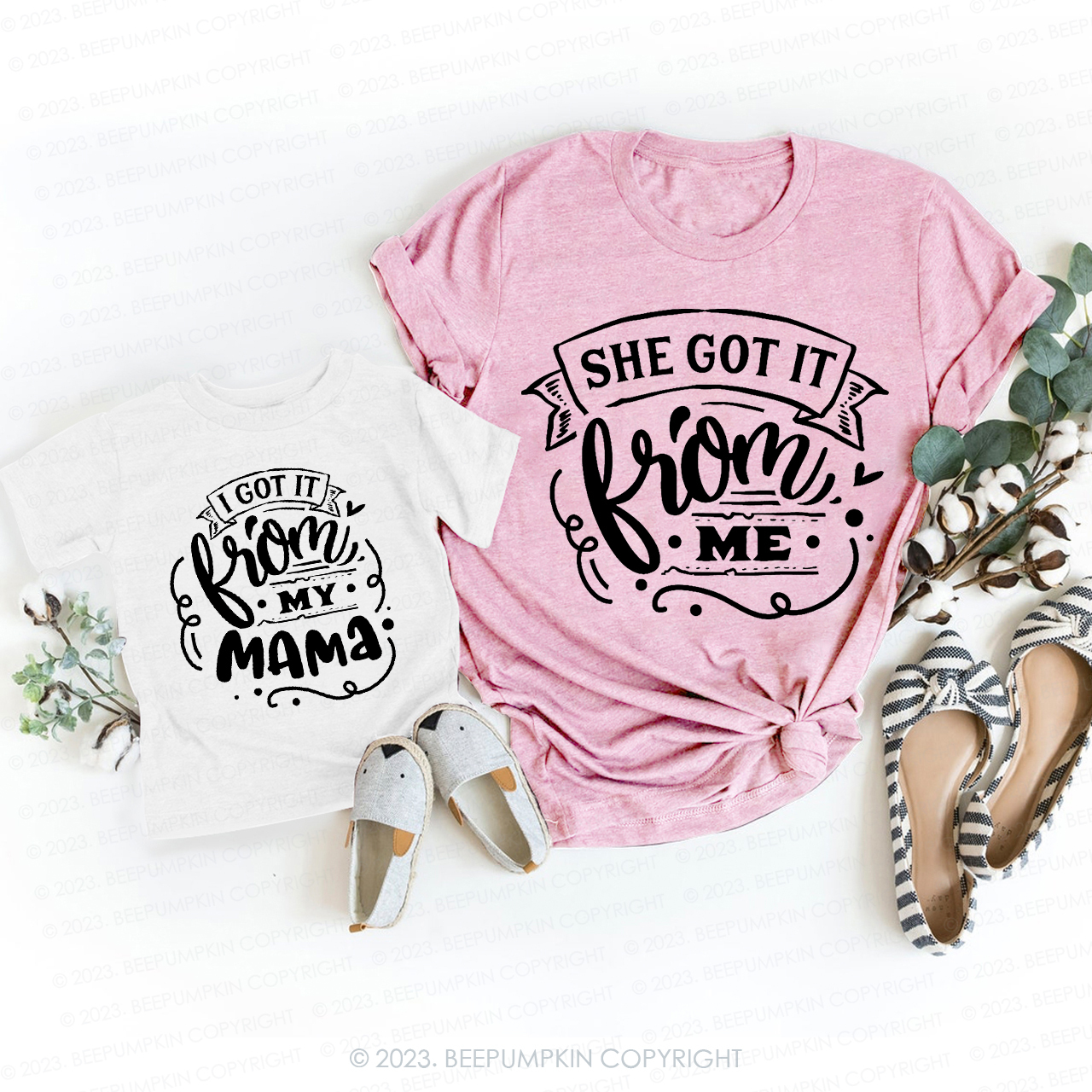 She Got It From Me T-Shirts For Mom&Me