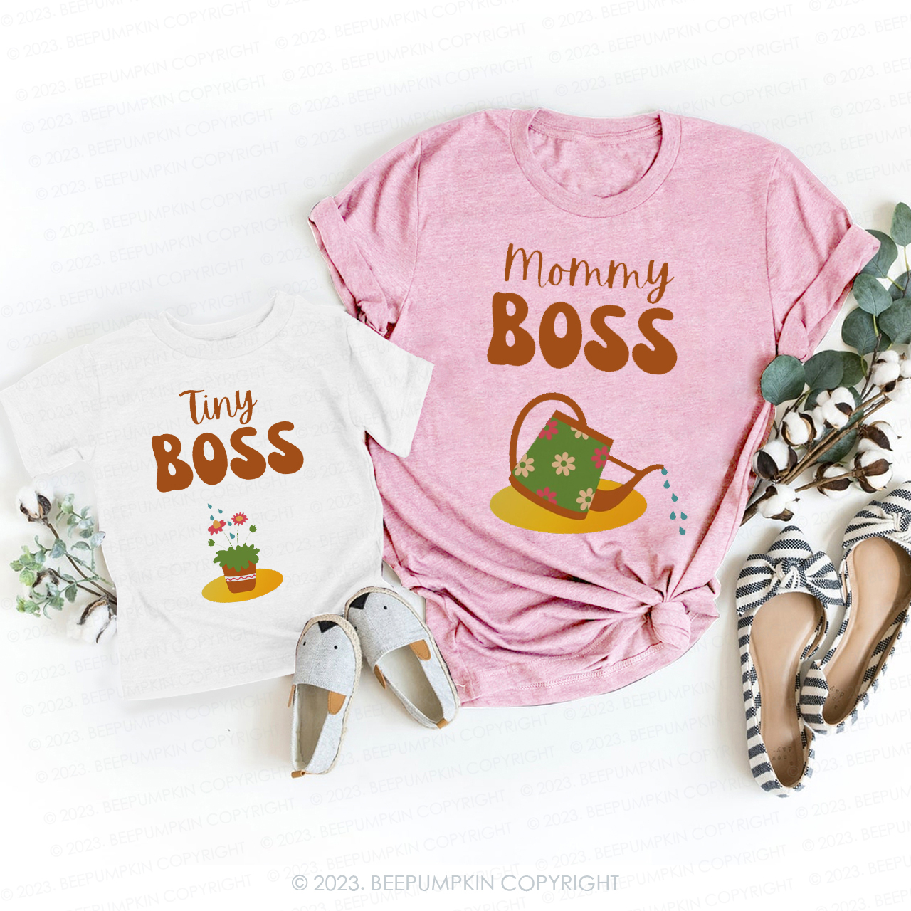 Mom Boss Tiny Boss T-Shirts For Mom&Me