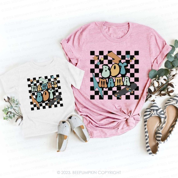 Mama's Boy And Boy Mama T-Shirts For Mom&Me