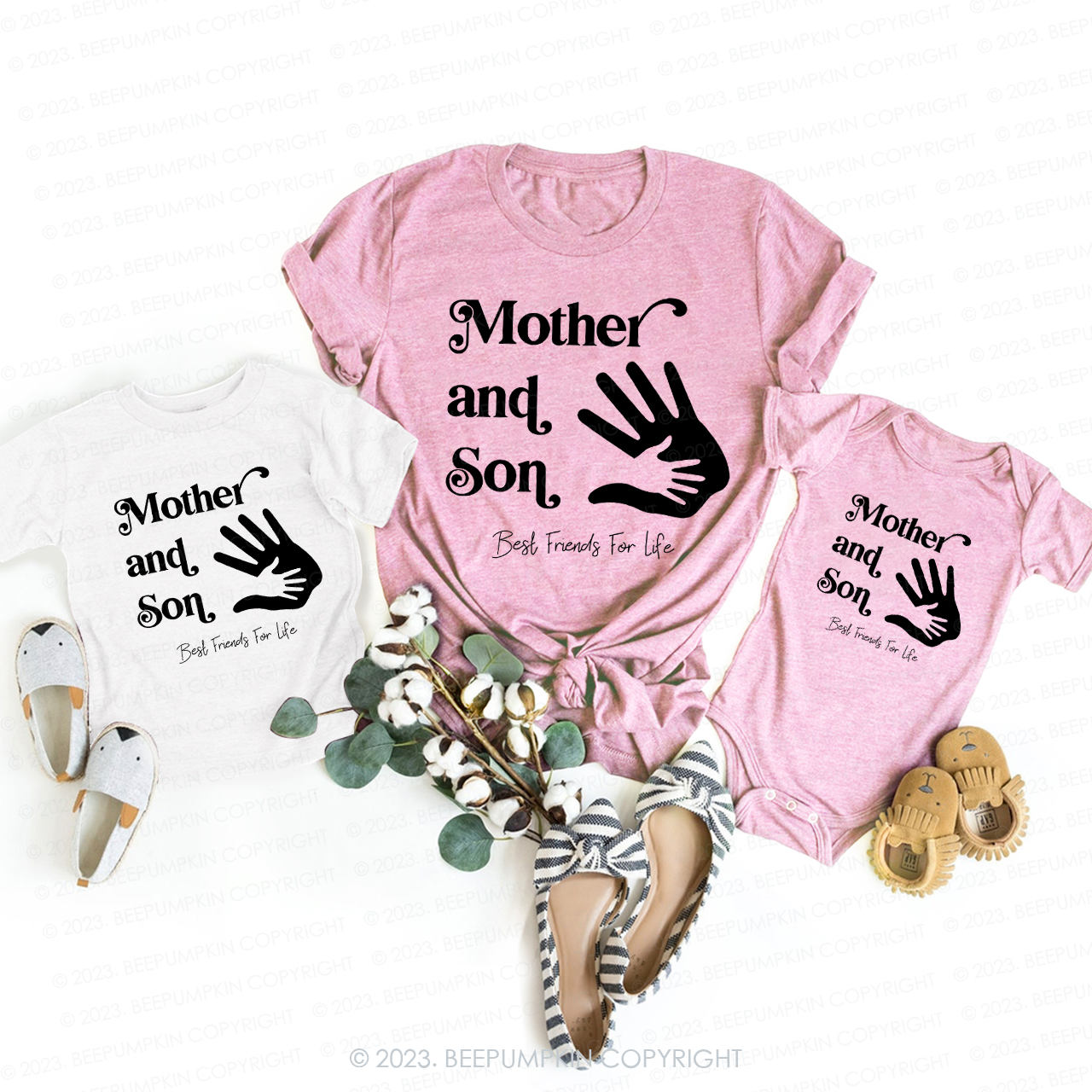 Mother and Son Best Friends For Life T-Shirts For Mom&Me