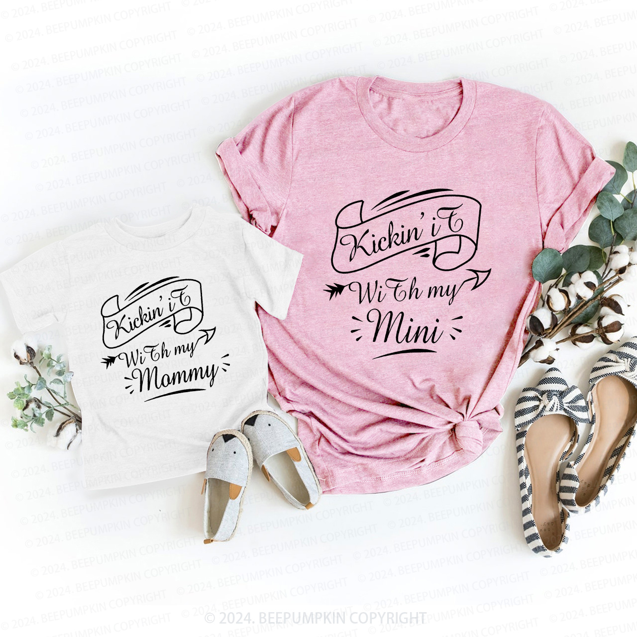 Kickin It With My Mini Mommy T-Shirts For Mom&Me
