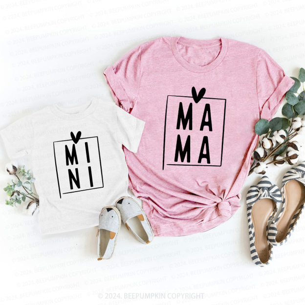 Square Hearts T-Shirts For Mom&Me
