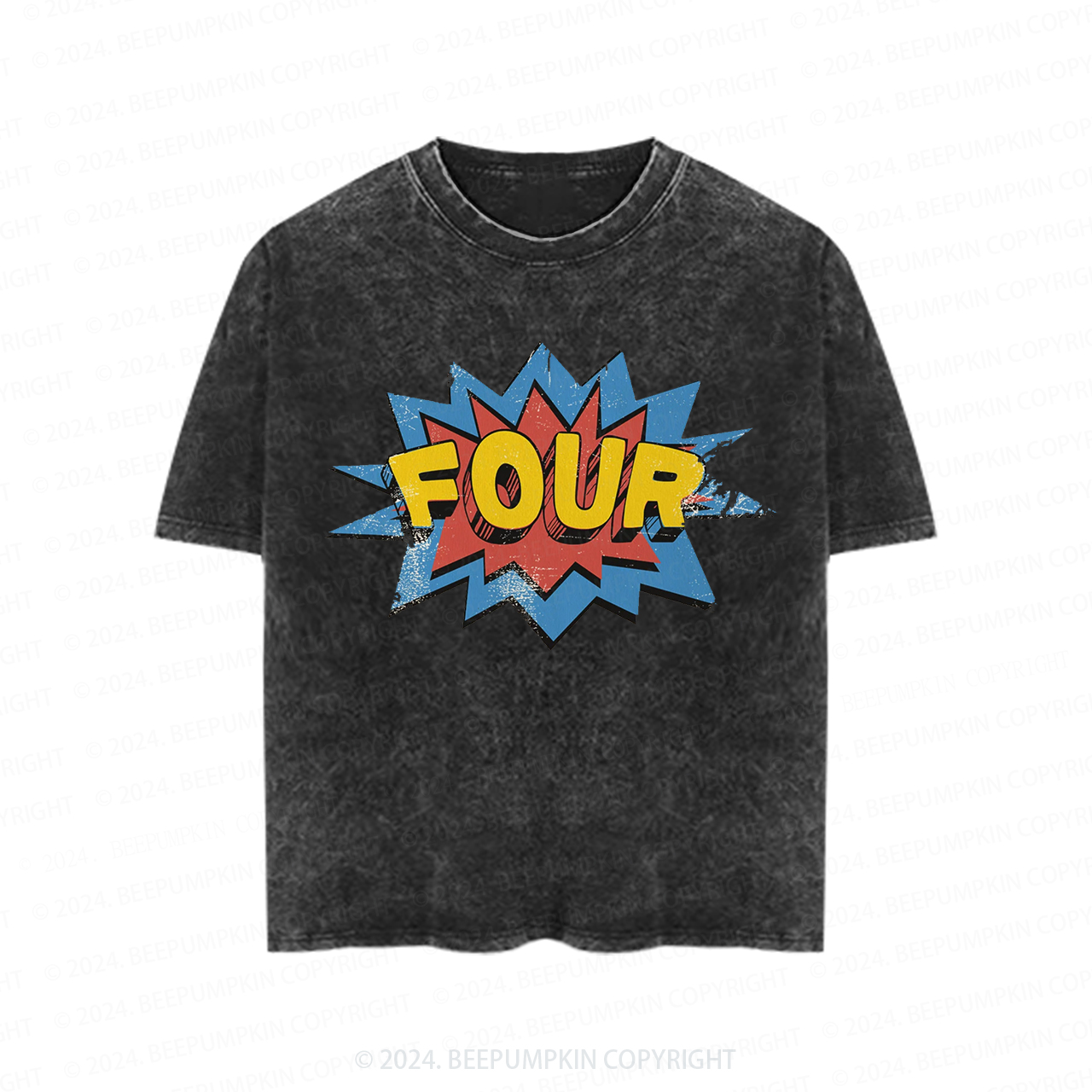 Birthday Age Natural Toddler&Kids Washed Tees         