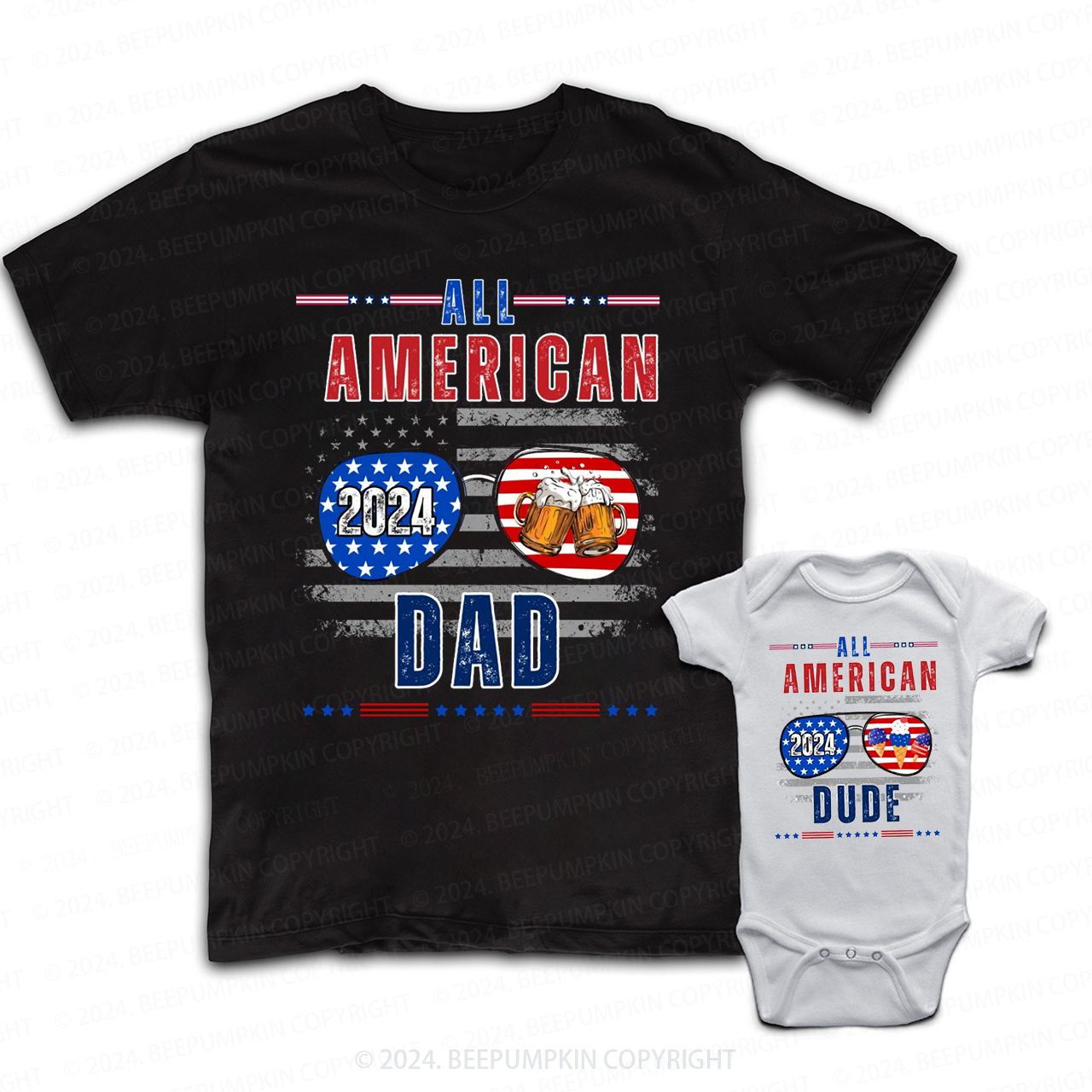 All American Daddy And Me Matching Shirt