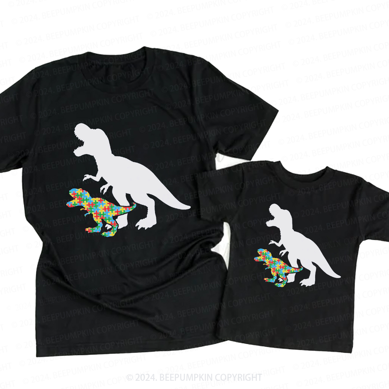 Matching Dinosaur Autism Daddy And Me Matching Shirt