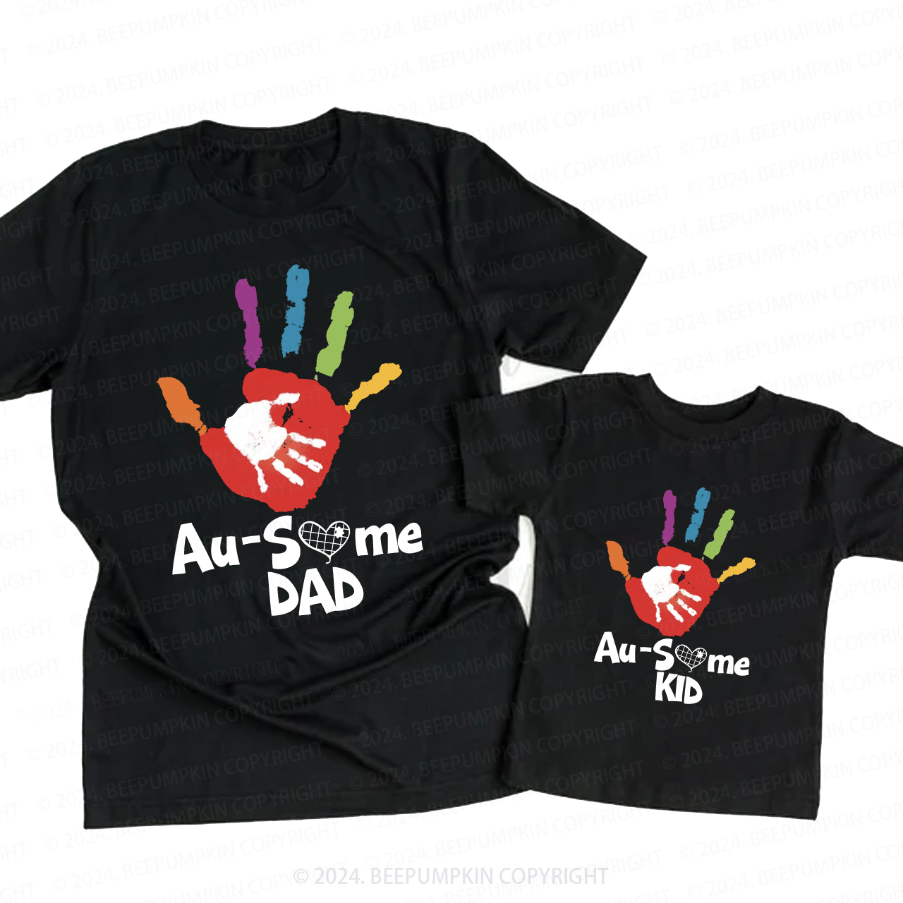 Au-Some utism Daddy And Me Matching Shirt