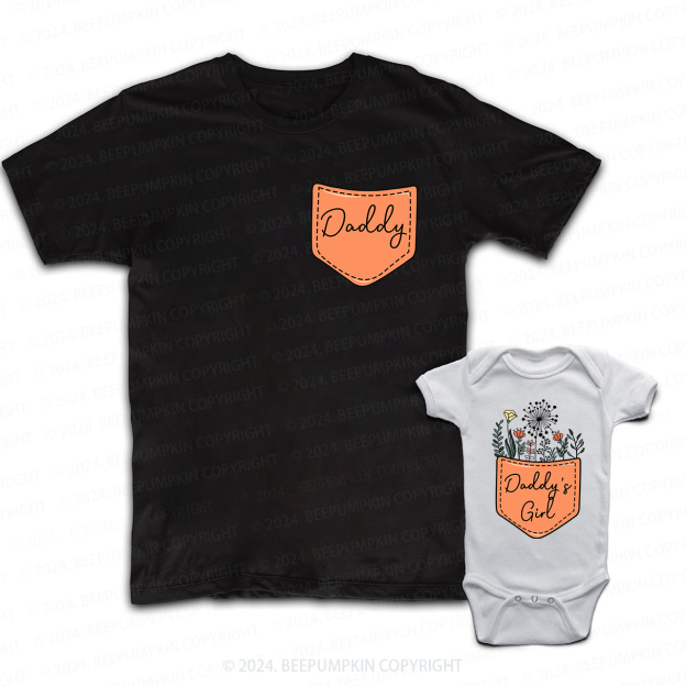 Daddy & Daddy's Girl Flowers Matching Dad and me Shirt