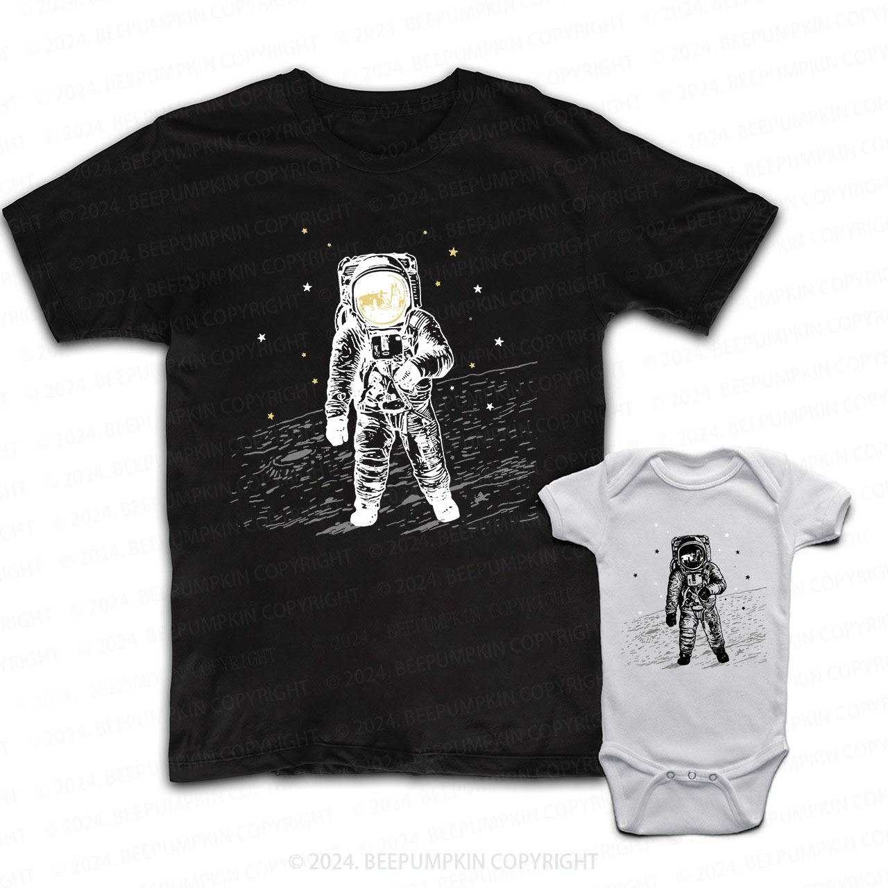 Space Them Daddy And Me Matching Shirt