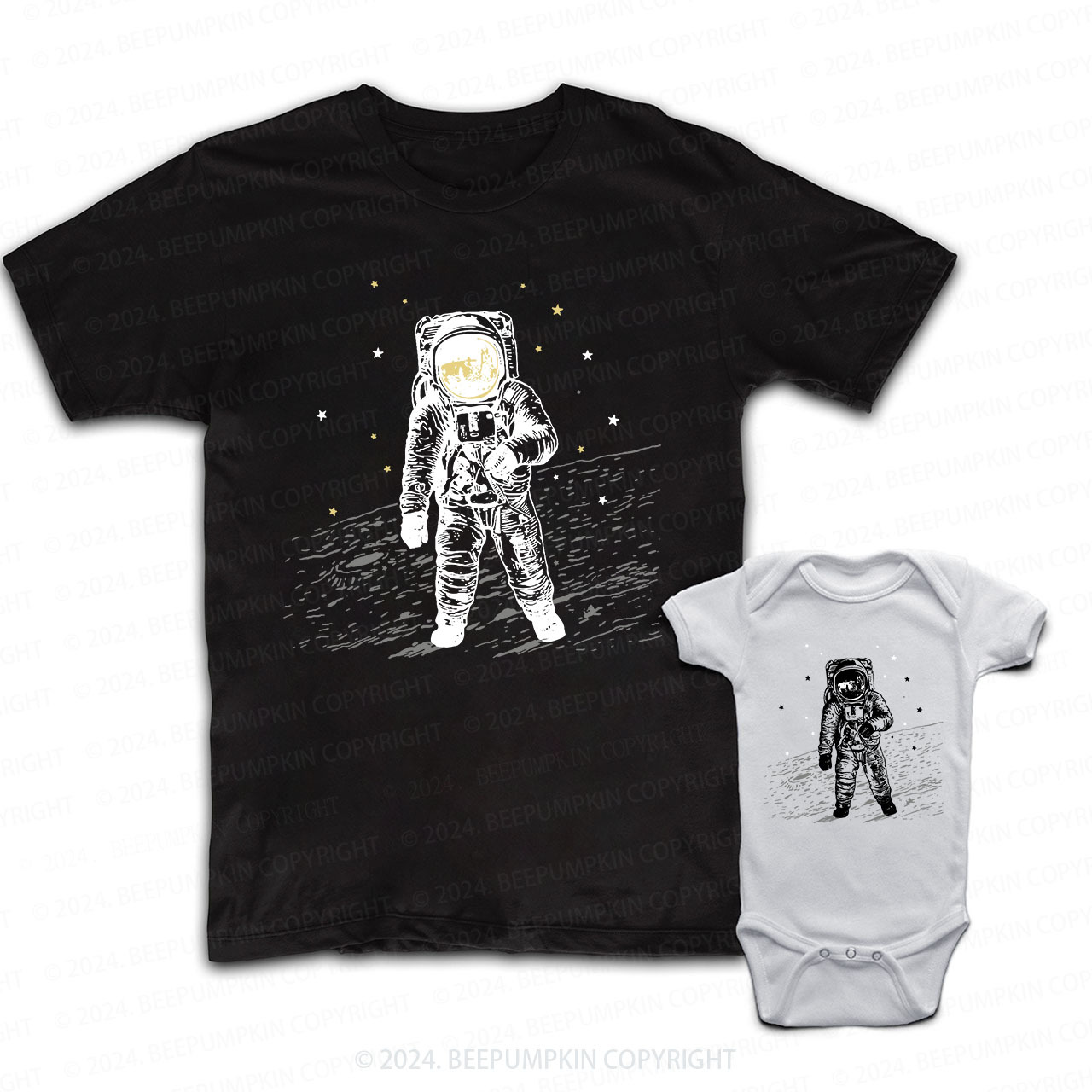 Space Them Daddy And Me Matching Shirt