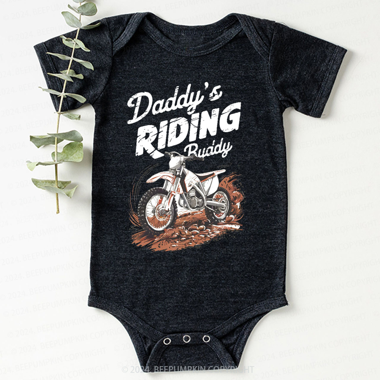 Retro Dirt Bike Bodysuit For Baby 7