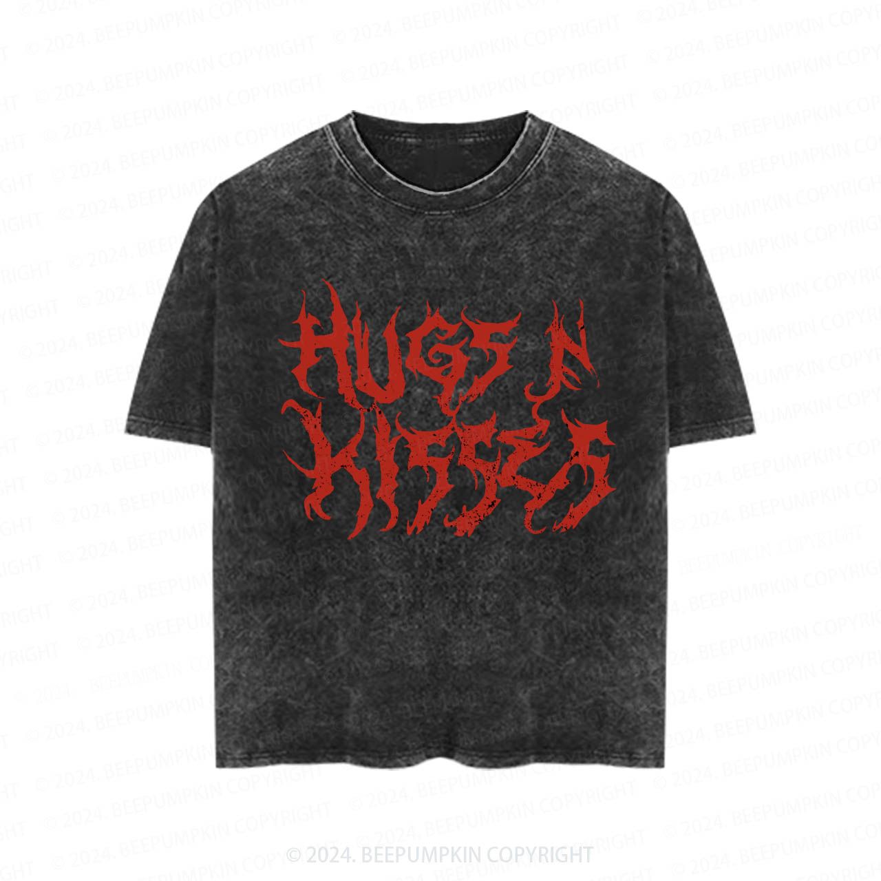 Hugs N Kisses Heavy Metal Toddler&Kids Washed Tees          