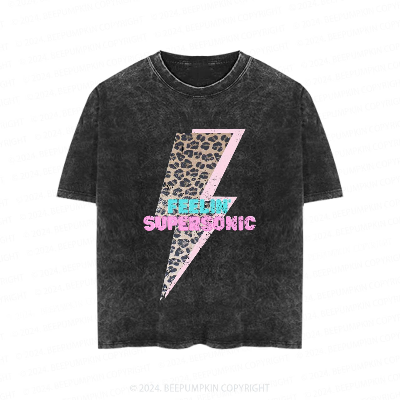 Red And Blue Lightning Toddler&Kids Washed Tees           Sale-Beepumpkin™