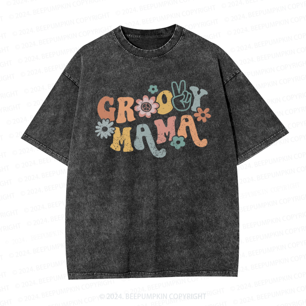 Groovy Mama Colors Mama Washed T-Shirts 
