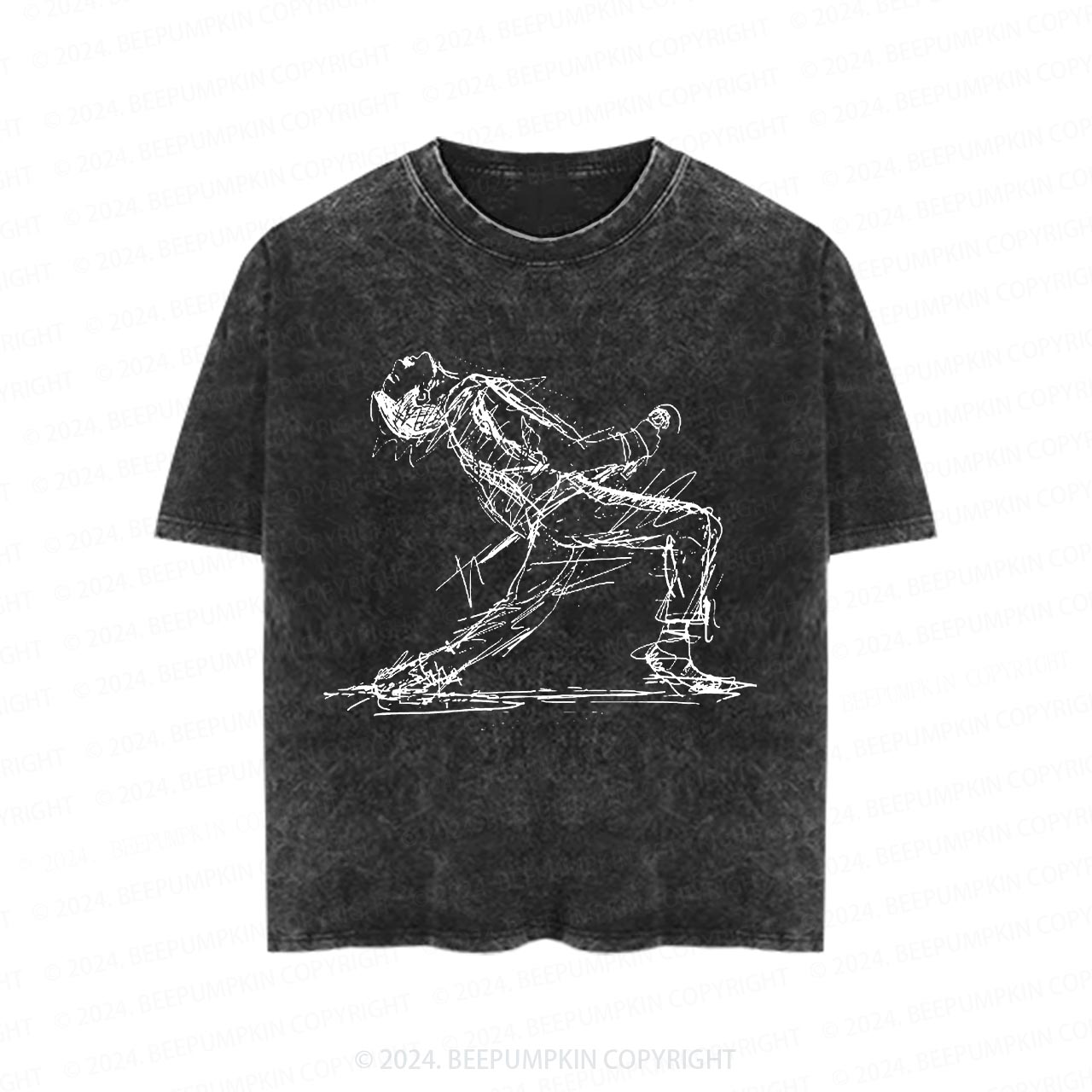 Crazy Man Toddler&Kids Washed Tees          