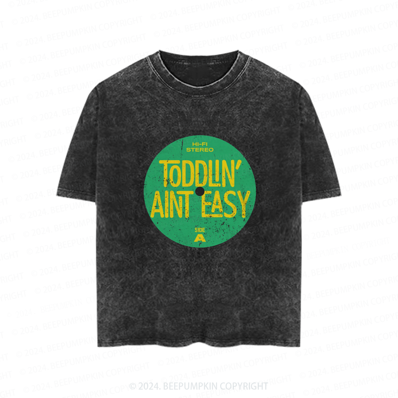 Toddlin' Ain't Easy Toddler&Kids Washed Tees          