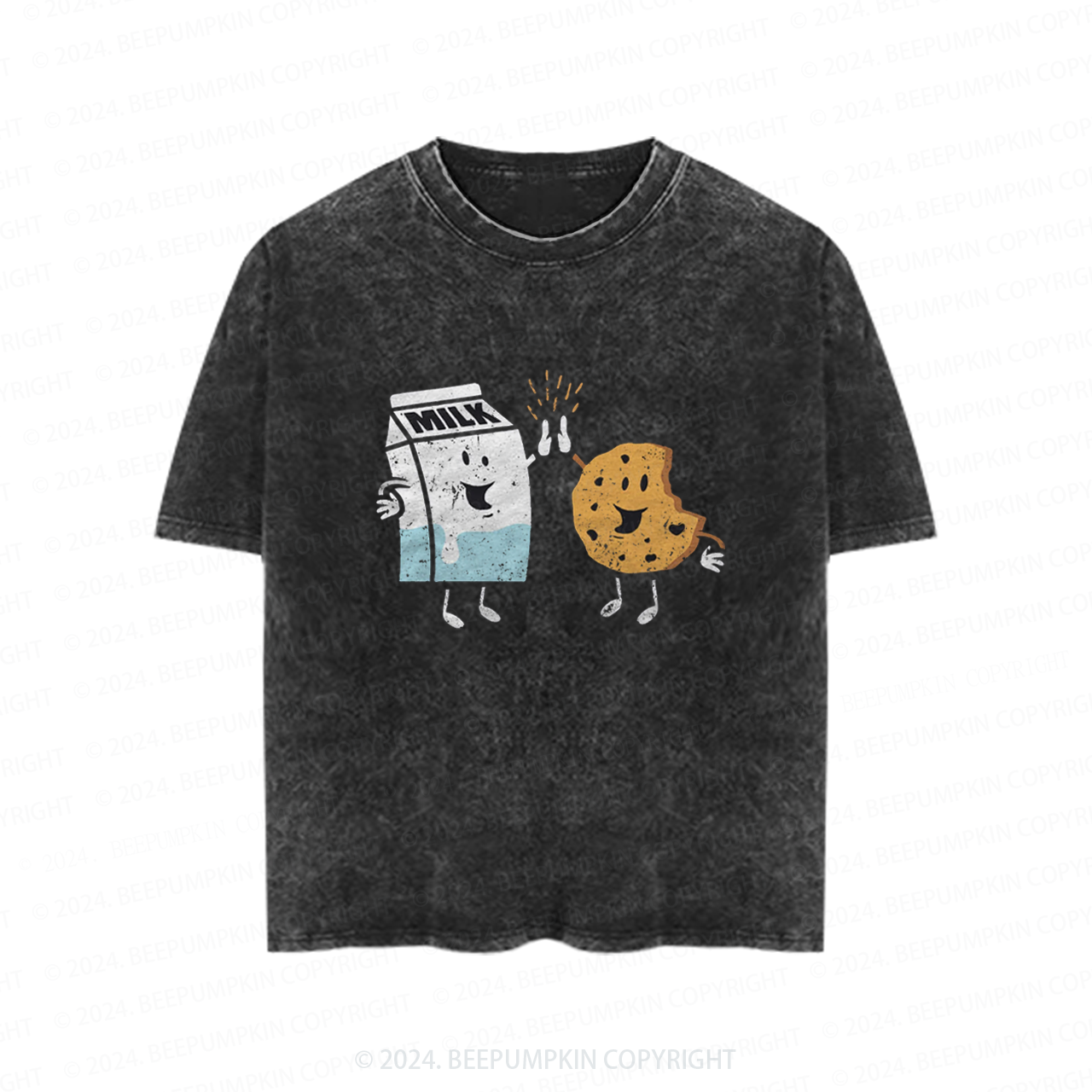 Milk & Cookies High Five Toddler&Kids Washed Tees          