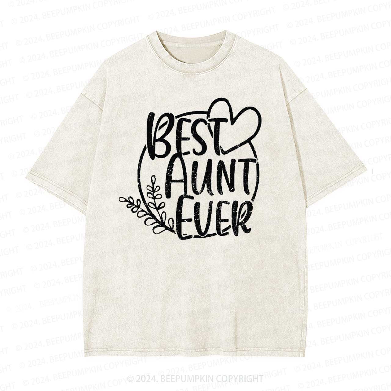 Best Aunt Ever Aunt Washed Tees