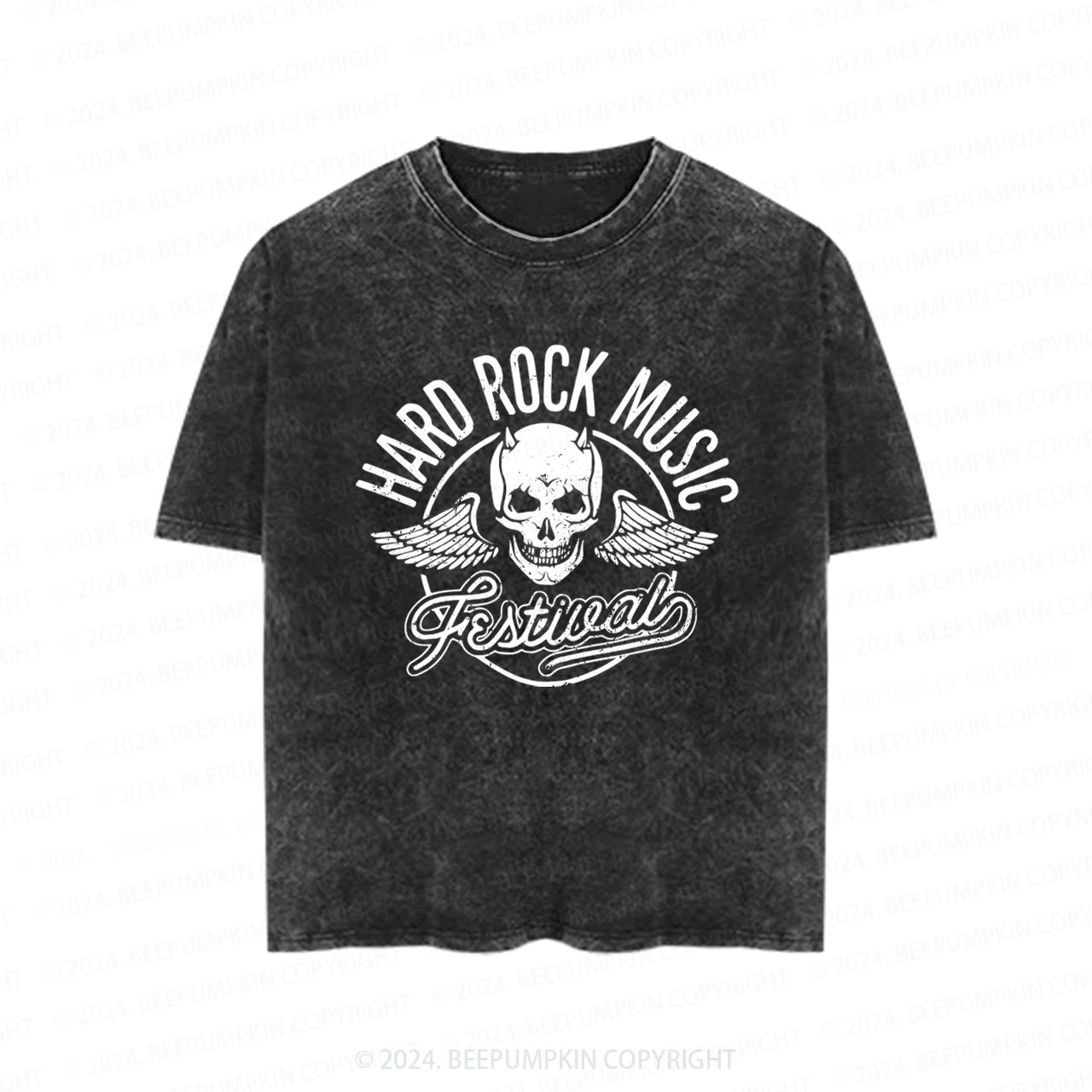 Heavy Metal Rock Festival Toddler&Kids Washed Tees          