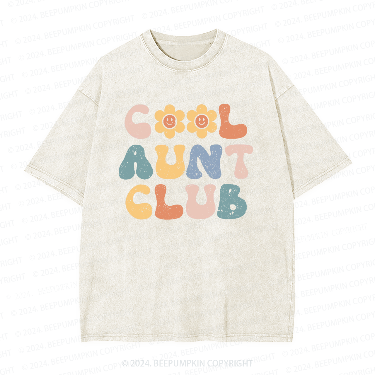 Cool Aunt Club Auntie Washed Tees