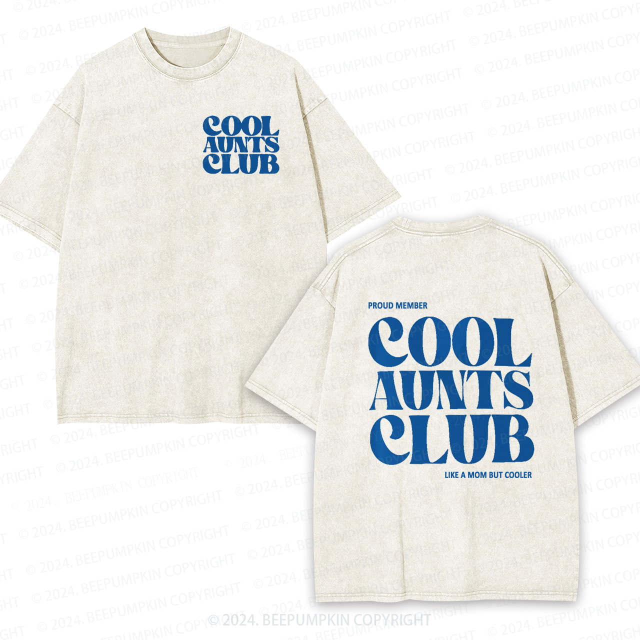 Future Cool Aunts Club Auntie Washed Tees