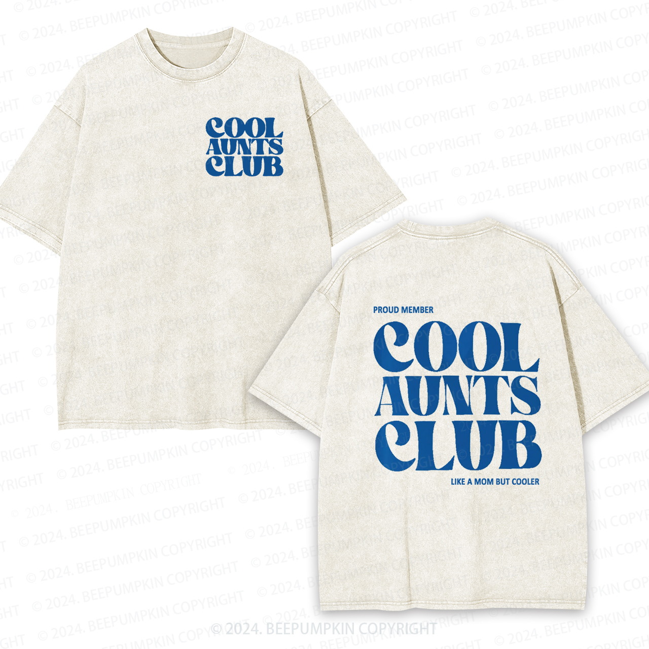 Future Cool Aunts Club Auntie Washed Tees