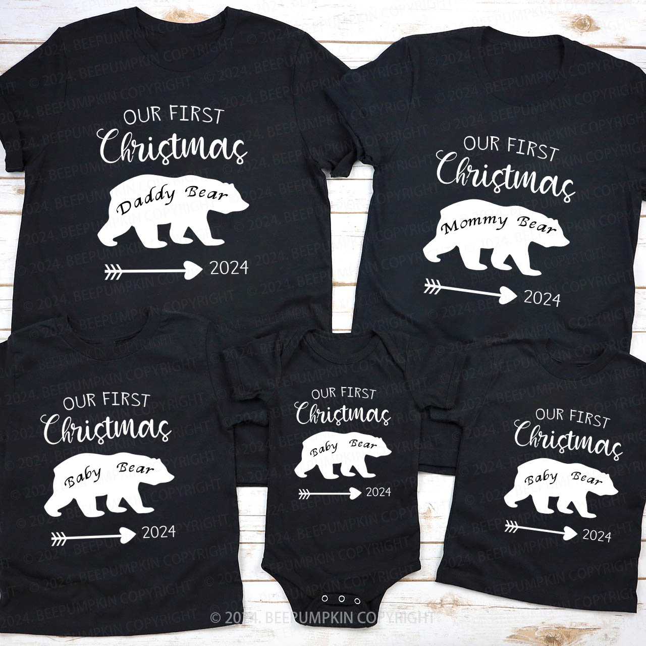 Christmas Bear Family Matching Shirt