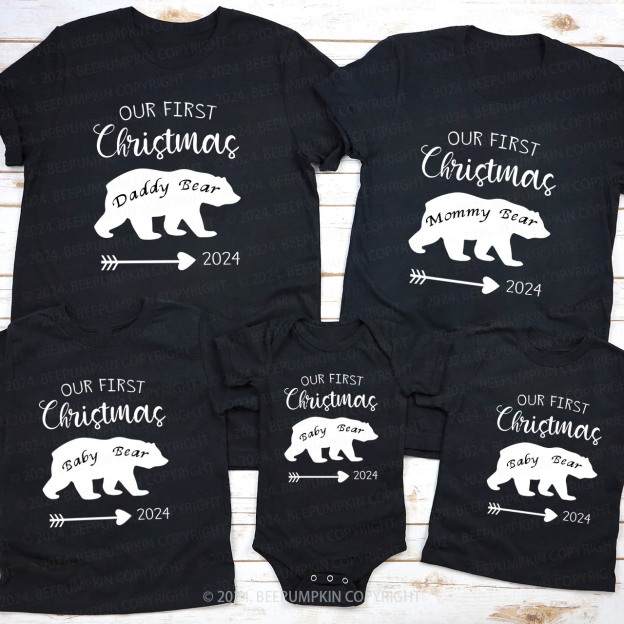 Christmas Bear Family Matching Shirt