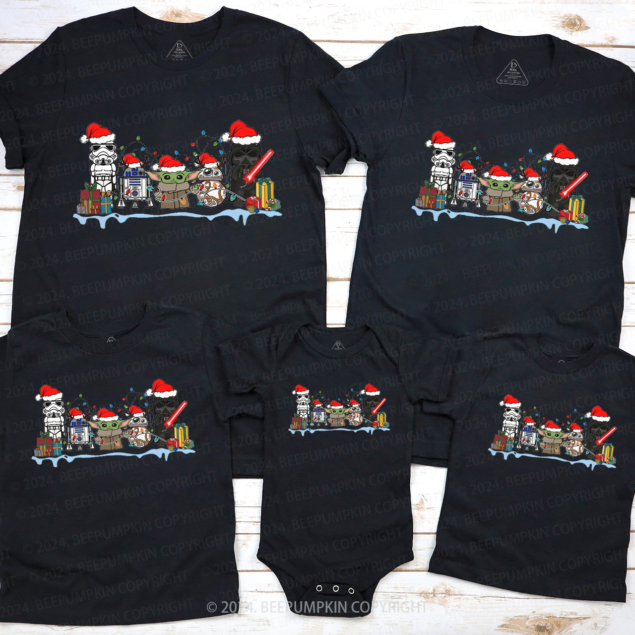 Cute Elf Party Christmas Matching T-Shirts