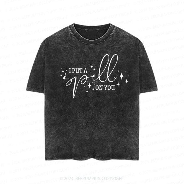I Put A Spell On You Toddler&Kids Washed Tees          