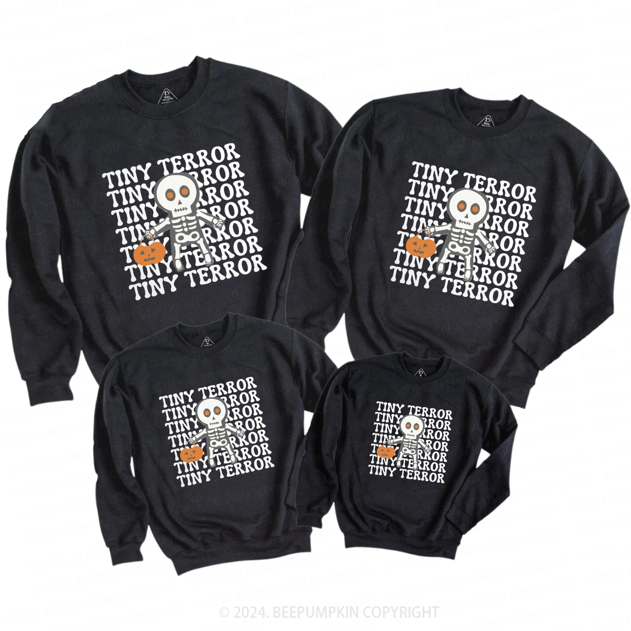 Tiny Terror Halloween Family Matching Sweatshirt
