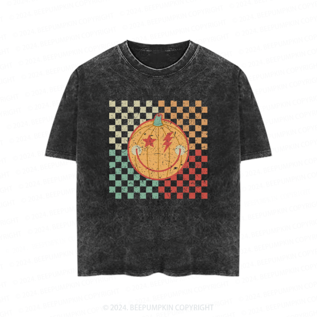 Retro Lightning Bolt Halloween Toddler&Kids Washed Tees          