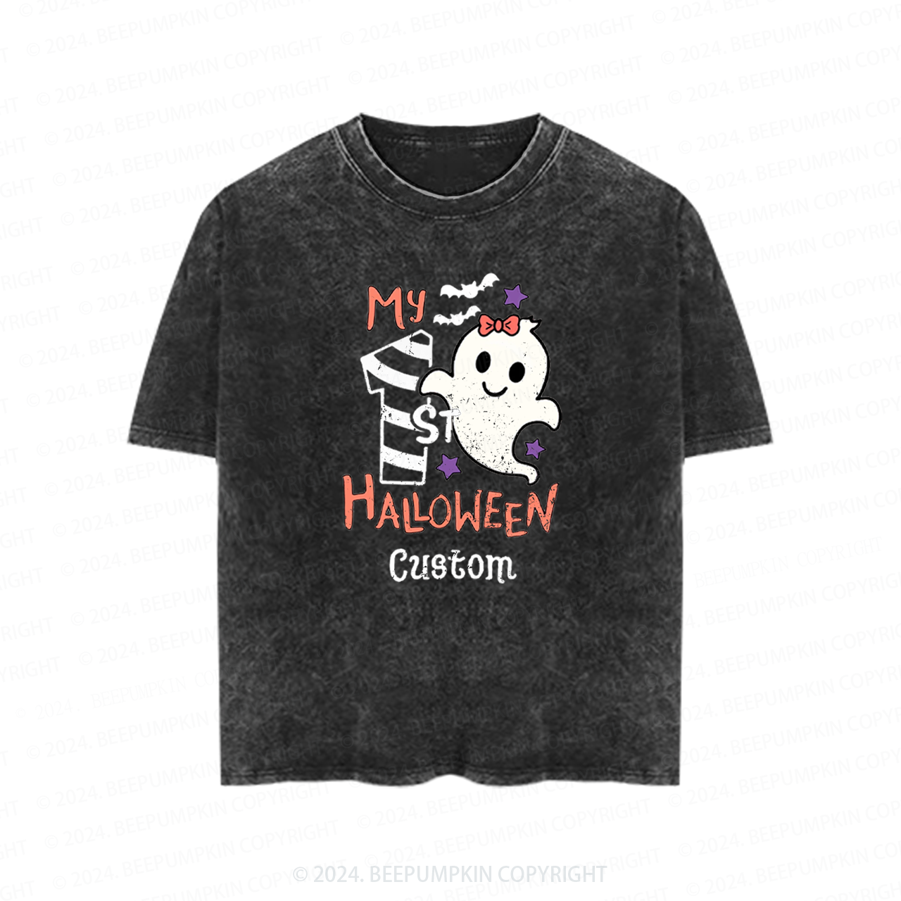 Personalized Nightmare Before Halloween Toddler&Kids Washed Tees